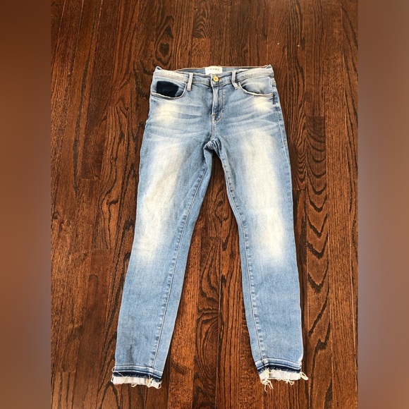 FRAME Women’s 27 Le Skinny de Jeanne Crop in Benton wash - VGUC!! - Picture 2 of 13